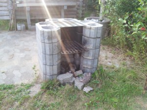 Grillsted ved gl. shelter